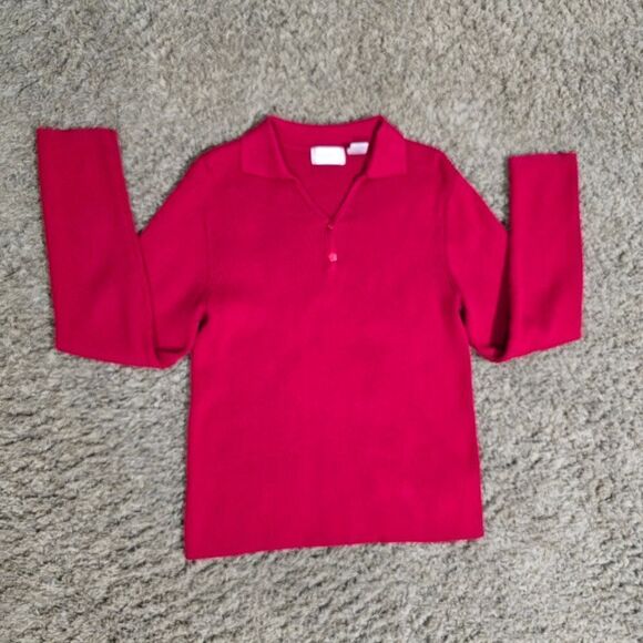 🌿"Studio Works" sweater/long sleeve top,ribbed. size M/L. - Picture 7 of 13